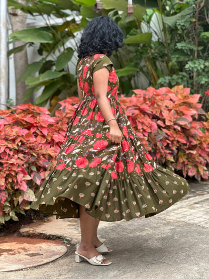 Tanira Cotton Midi Dress