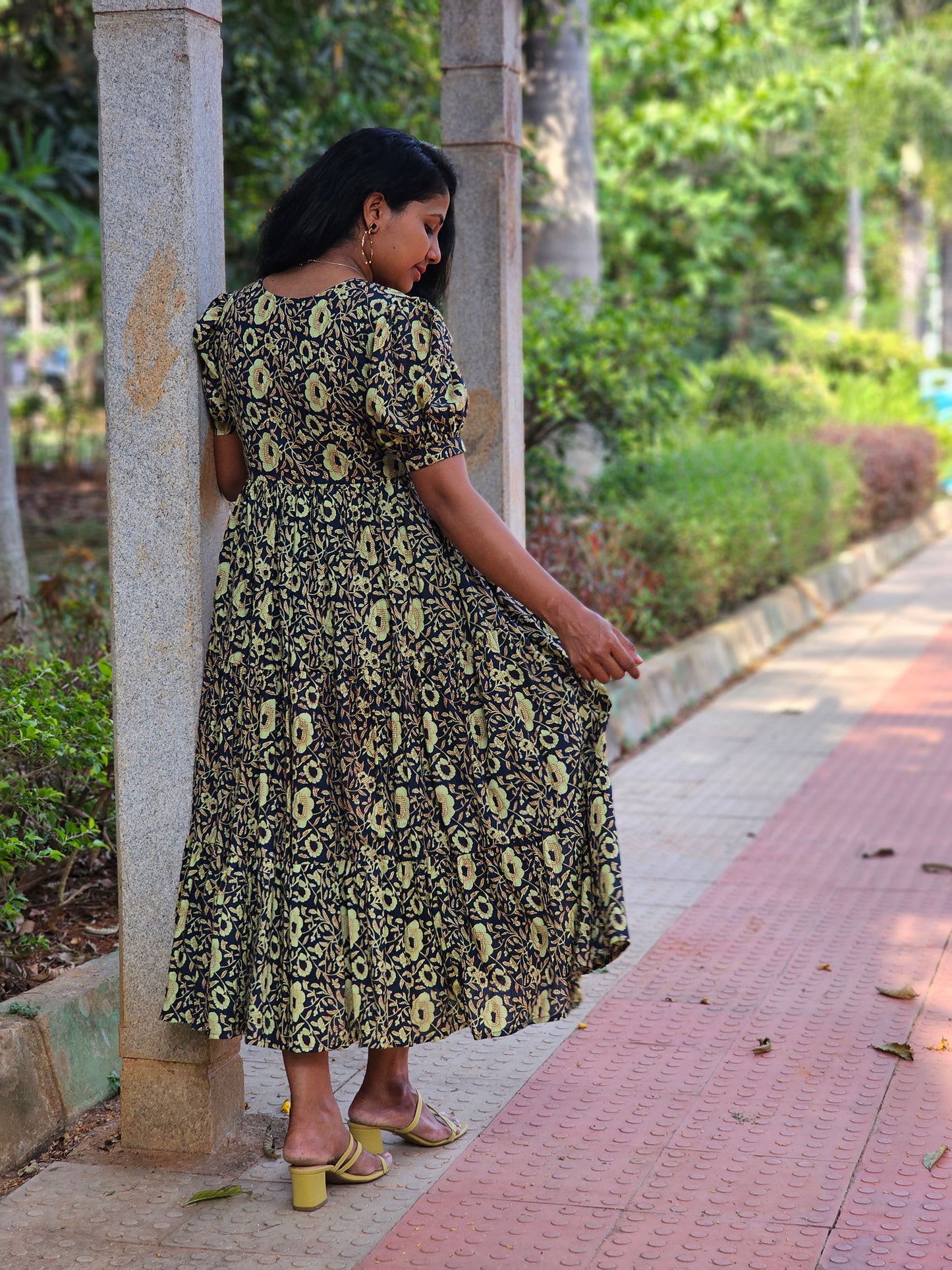 Earthy Grace 3 tier dress