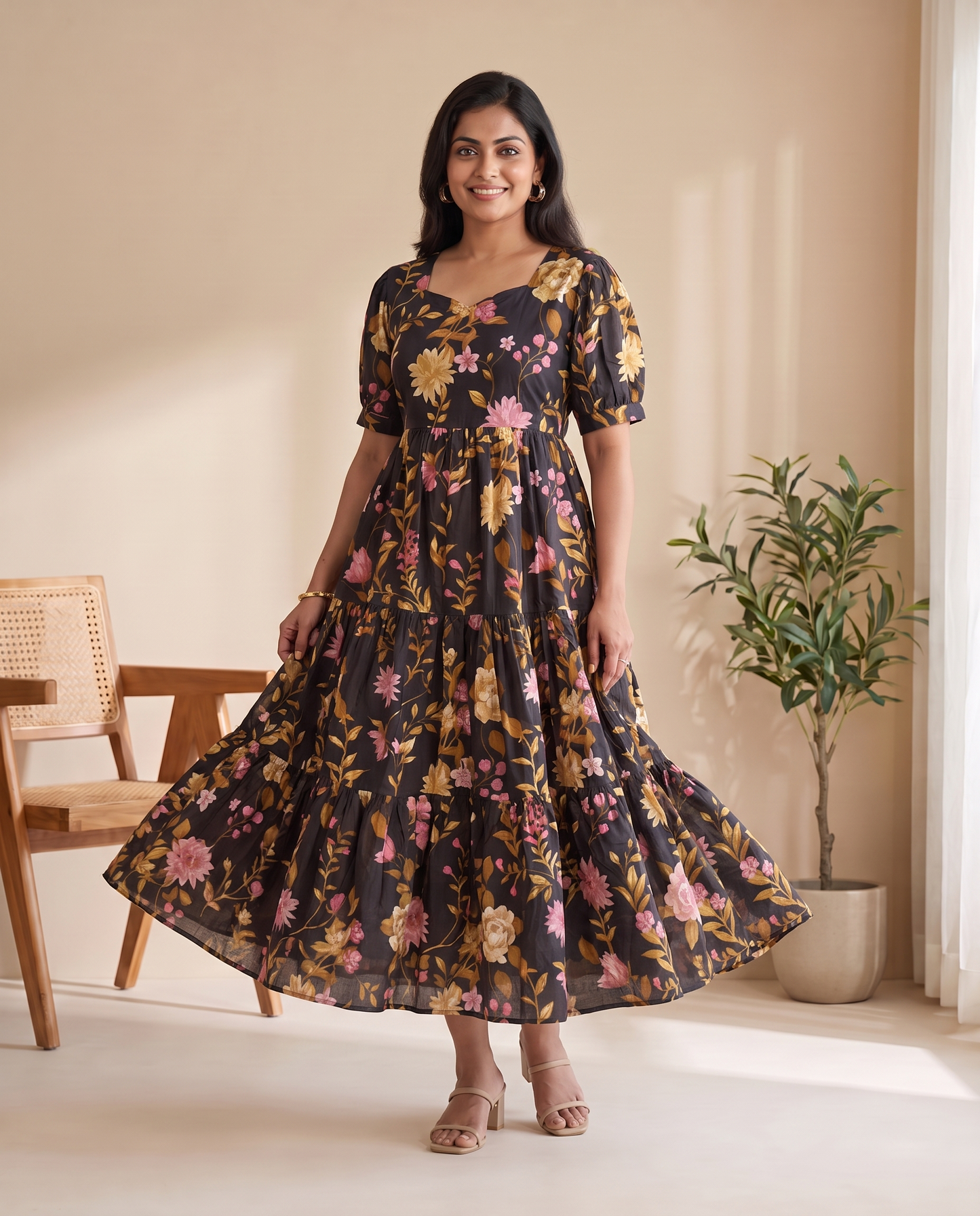 Sorella Cotton Tiered Dress