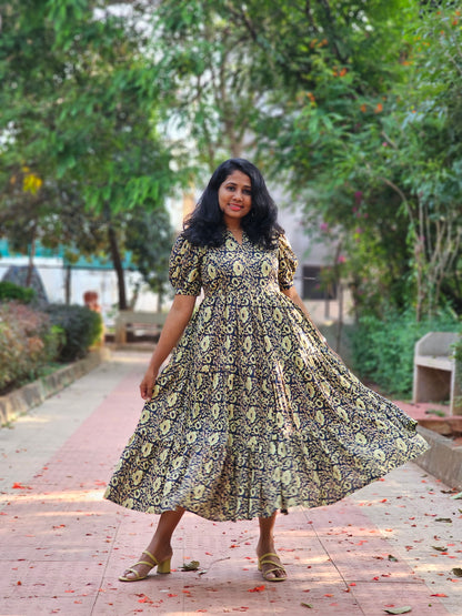 Earthy Grace 3 tier dress