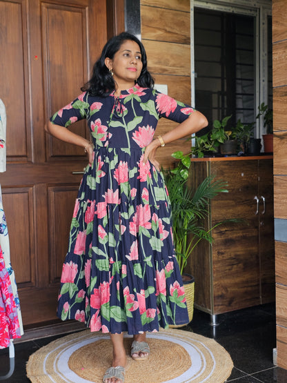 Lotus Collar Dress- Immediate Dispatch