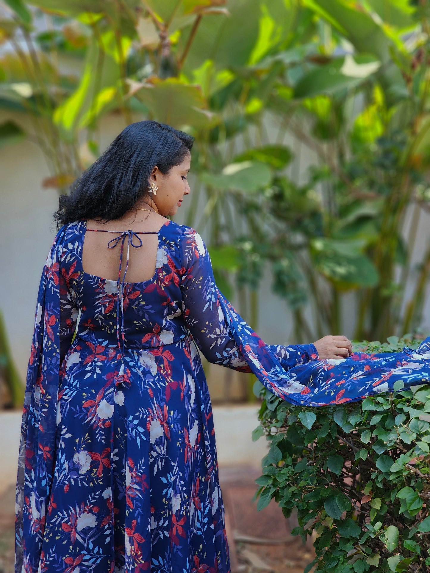 Neelanjali Floral Print Anarkali
