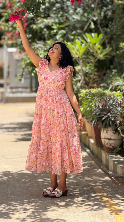 Estelle Bloom Midi Dress