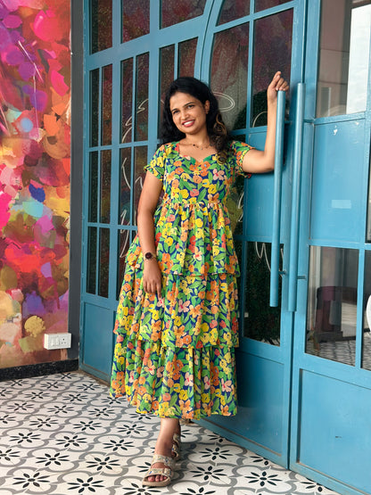 Carnival Layered Midi Dress