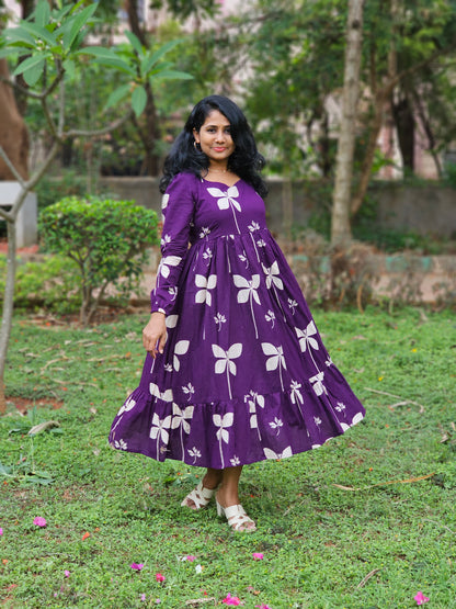 Plum Petal Dress