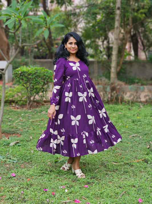 Plum Petal Dress