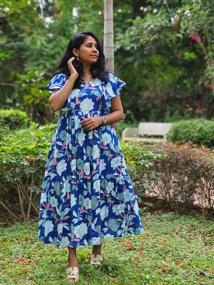 Blue Breeze Tiered Dress