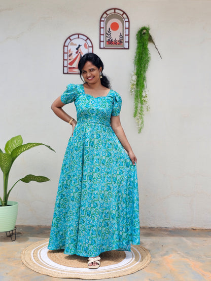 Aqua Breeze Maxi Dress
