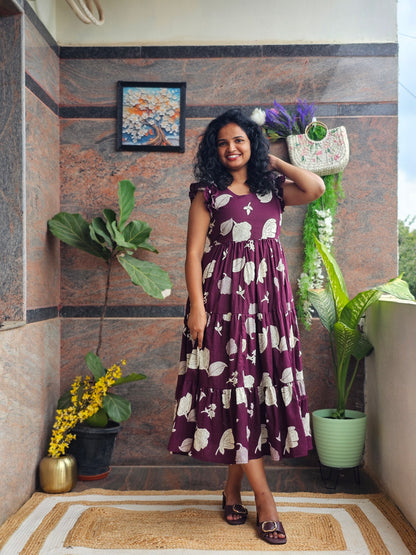 Mulberry Muse Cotton Midi Dress