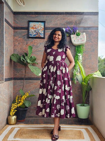 Mulberry Muse Cotton Midi Dress