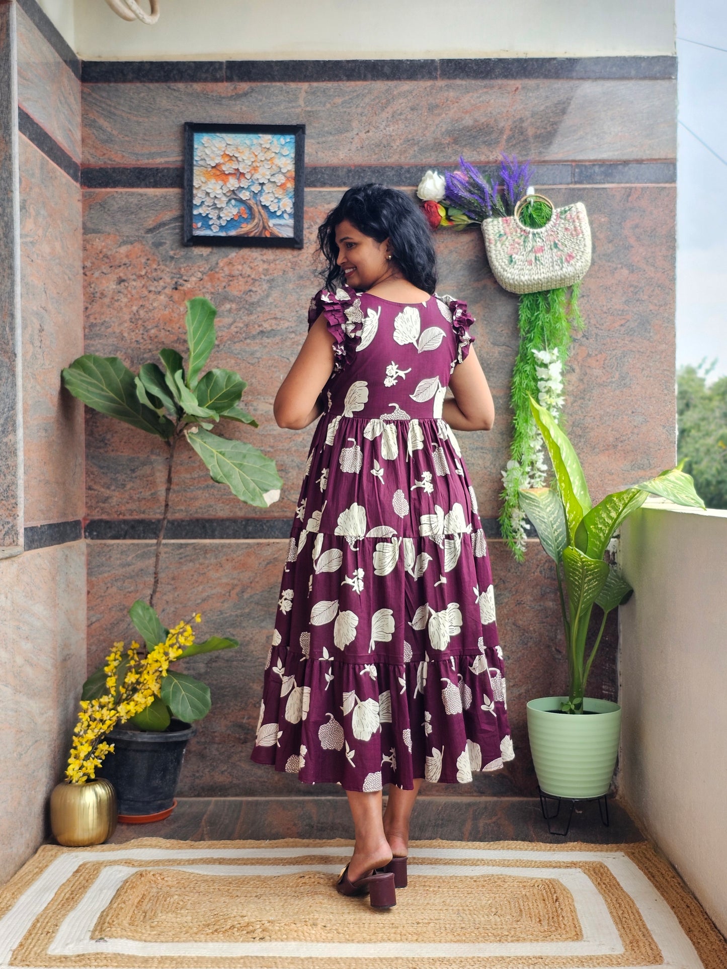 Mulberry Muse Cotton Midi Dress