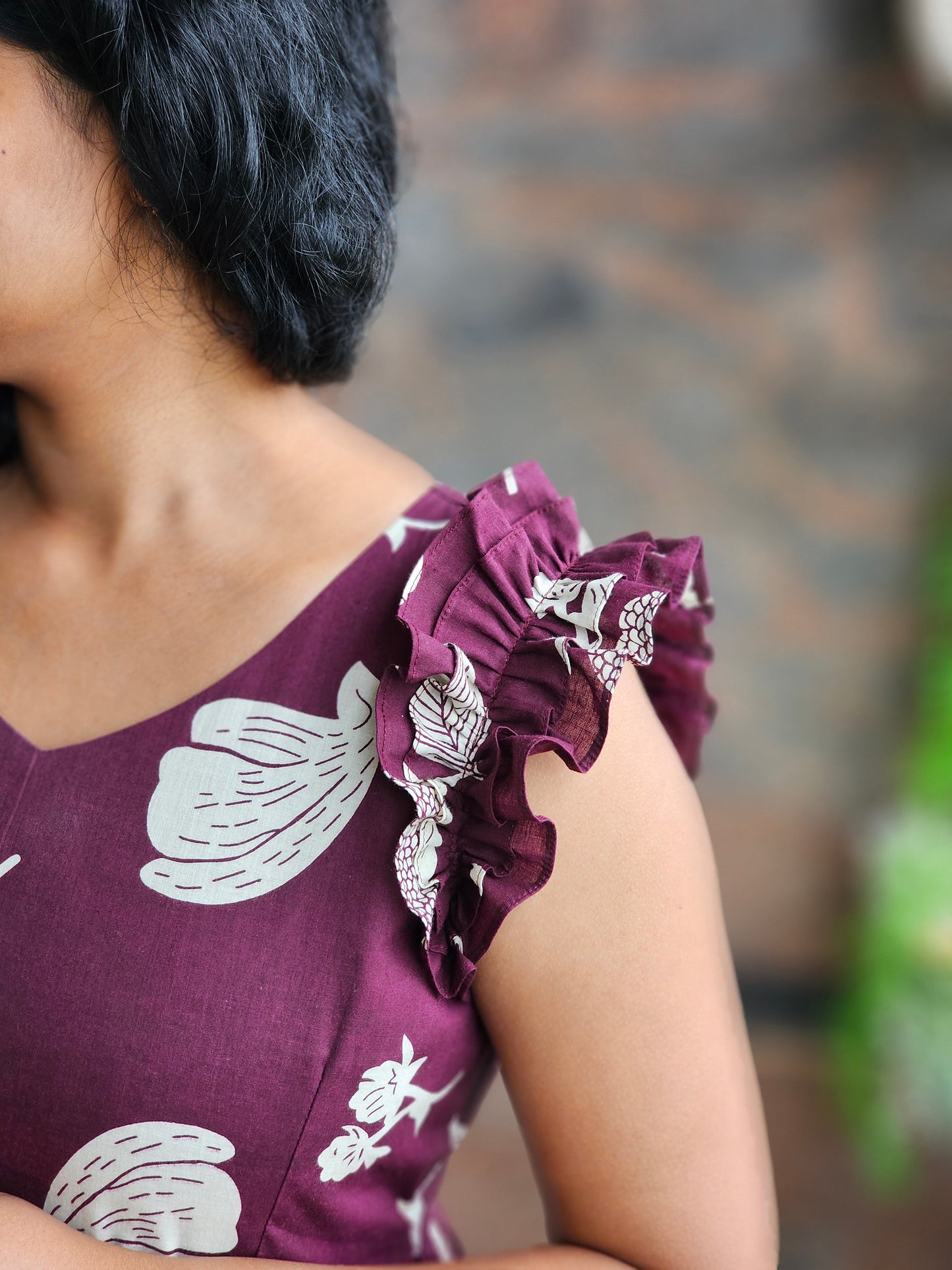 Mulberry Muse Cotton Midi Dress