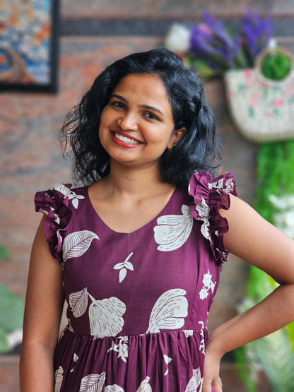 Mulberry Muse Cotton Midi Dress