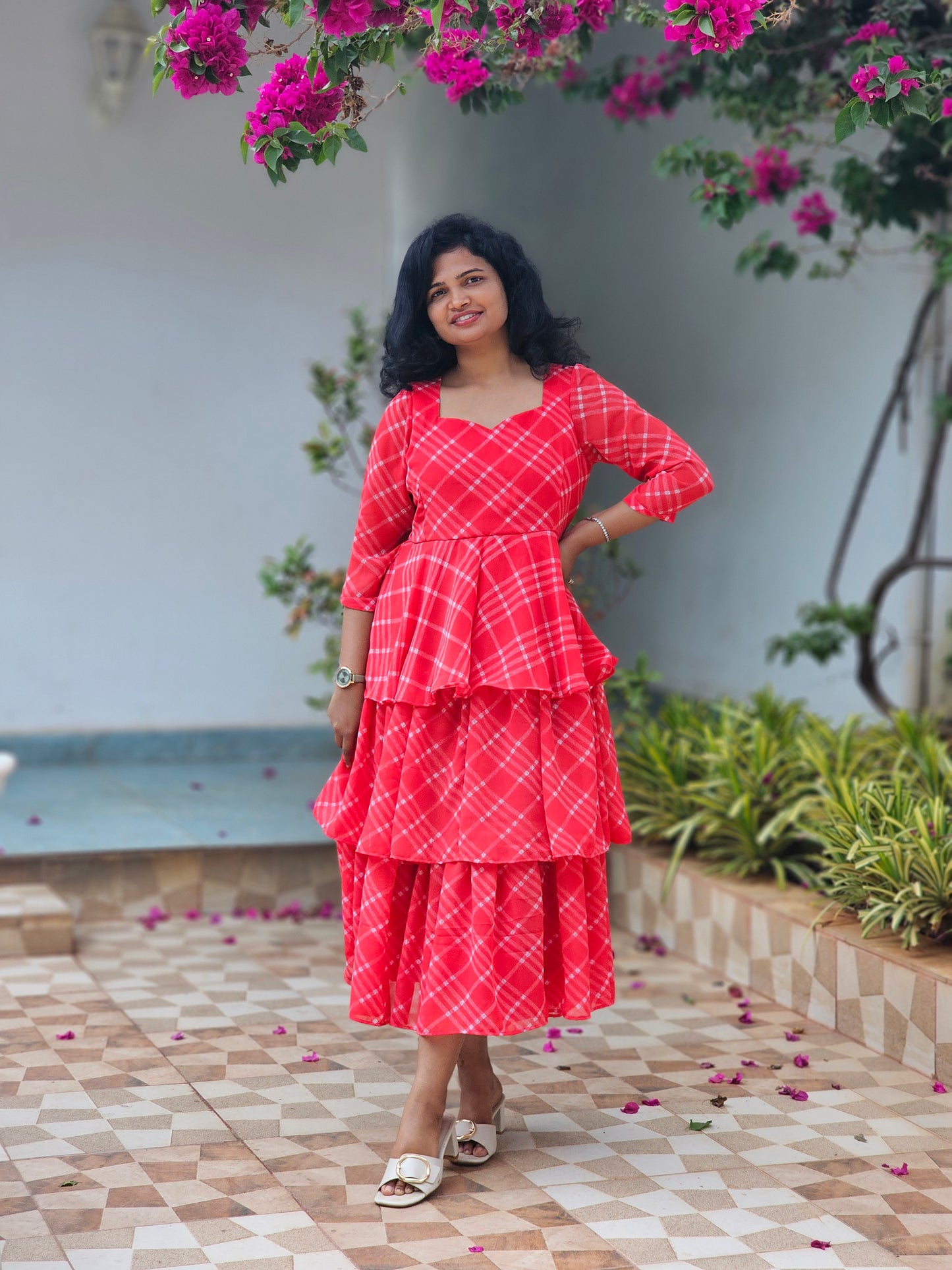 Noelle Layer Midi Dress