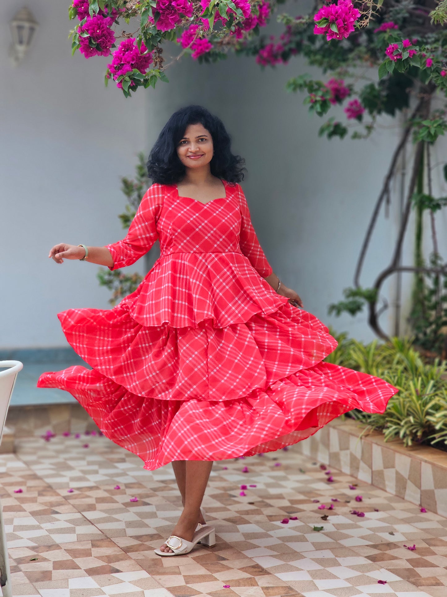 Noelle Layer Midi Dress