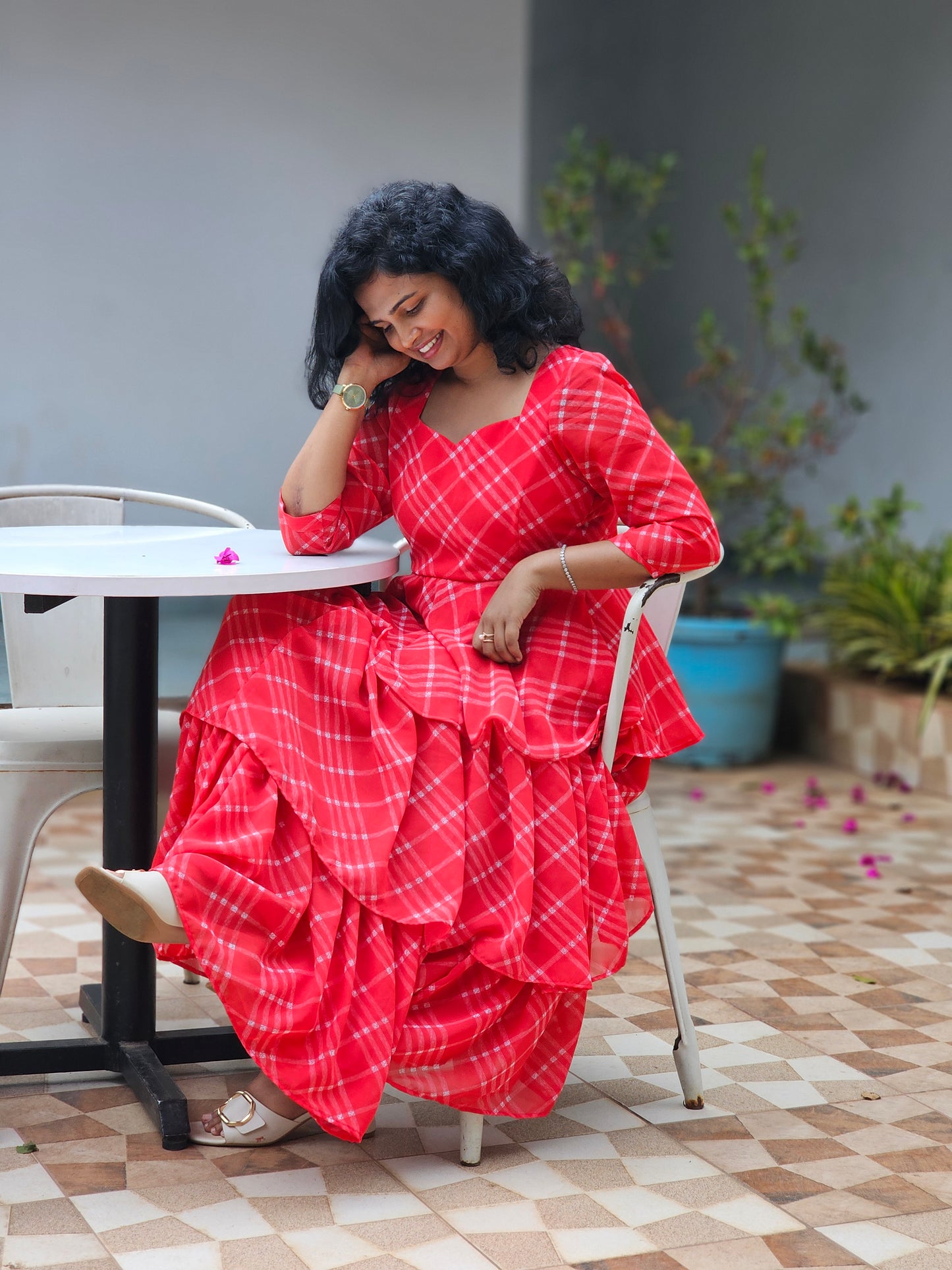 Noelle Layer Midi Dress