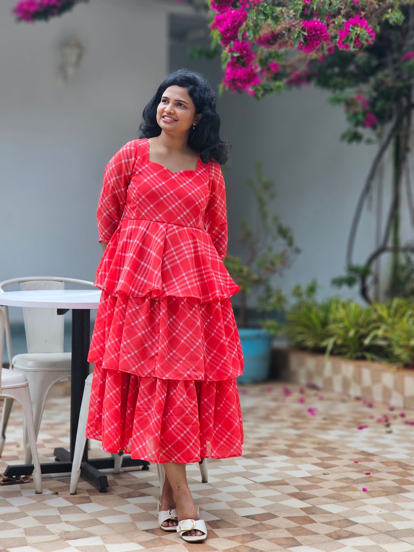 Noelle Layer Midi Dress