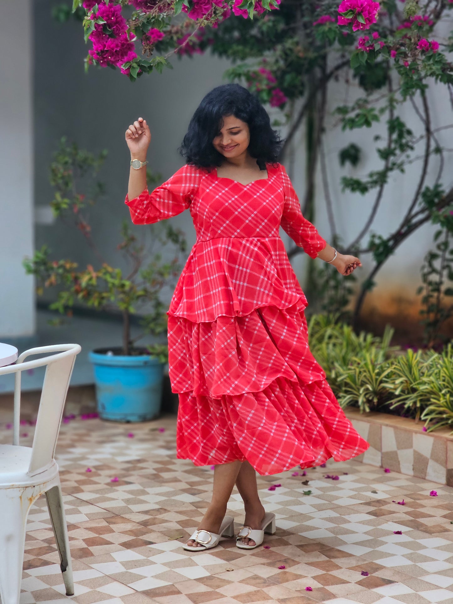 Noelle Layer Midi Dress