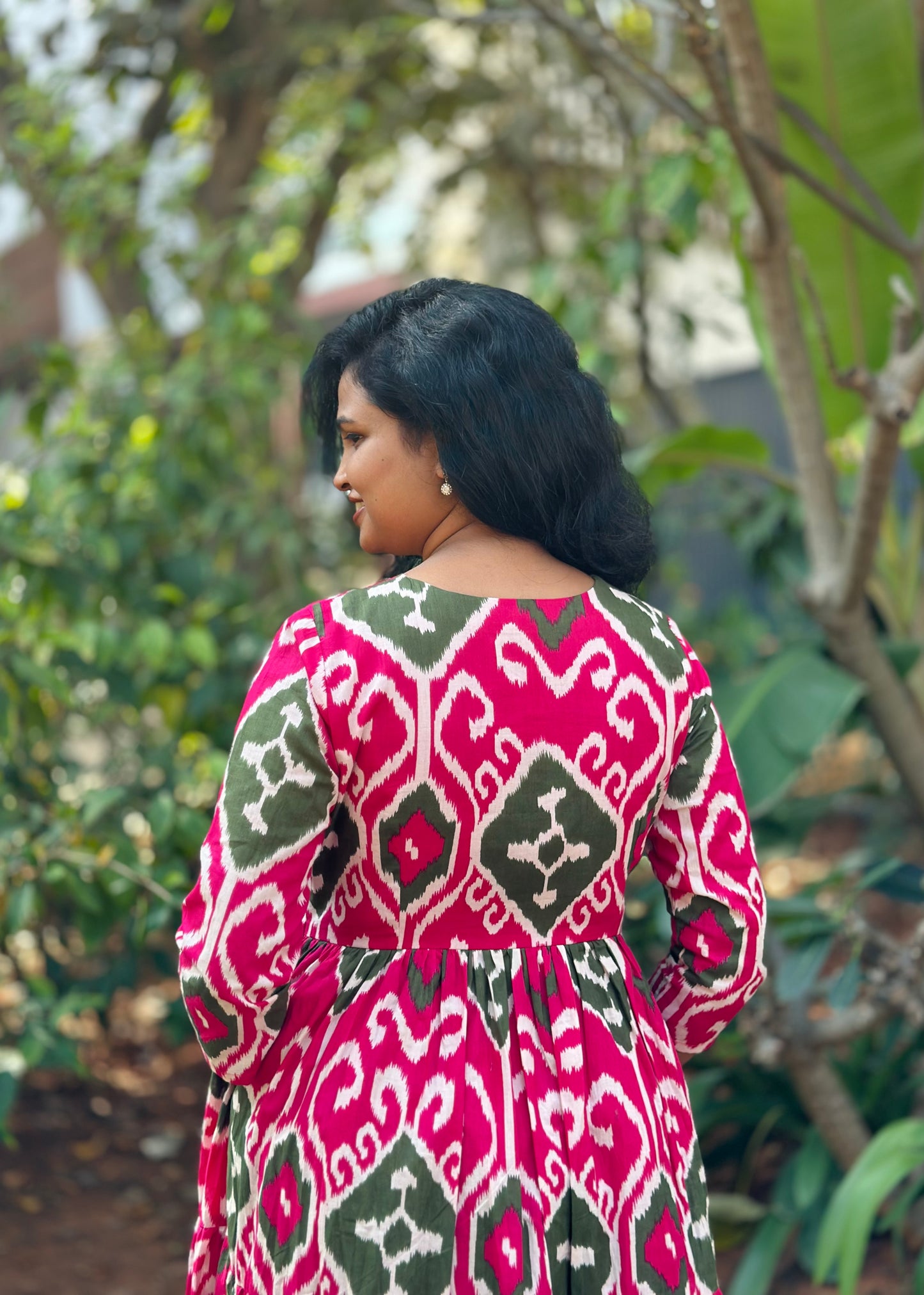 Pink Ikat Grace Dress