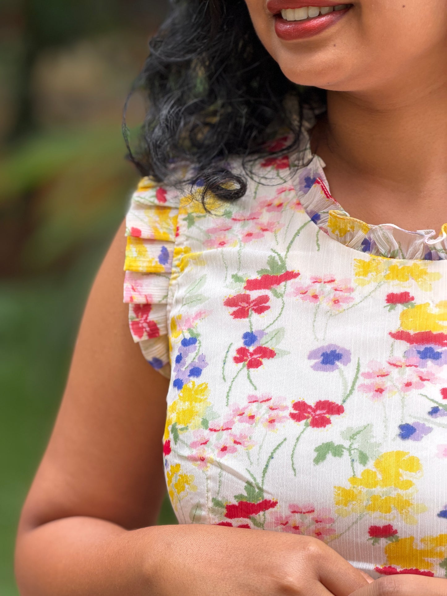 Buttercup Bloom tiered dress