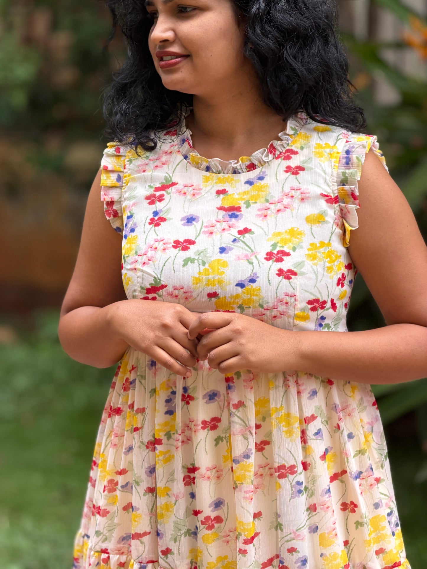Buttercup Bloom tiered dress