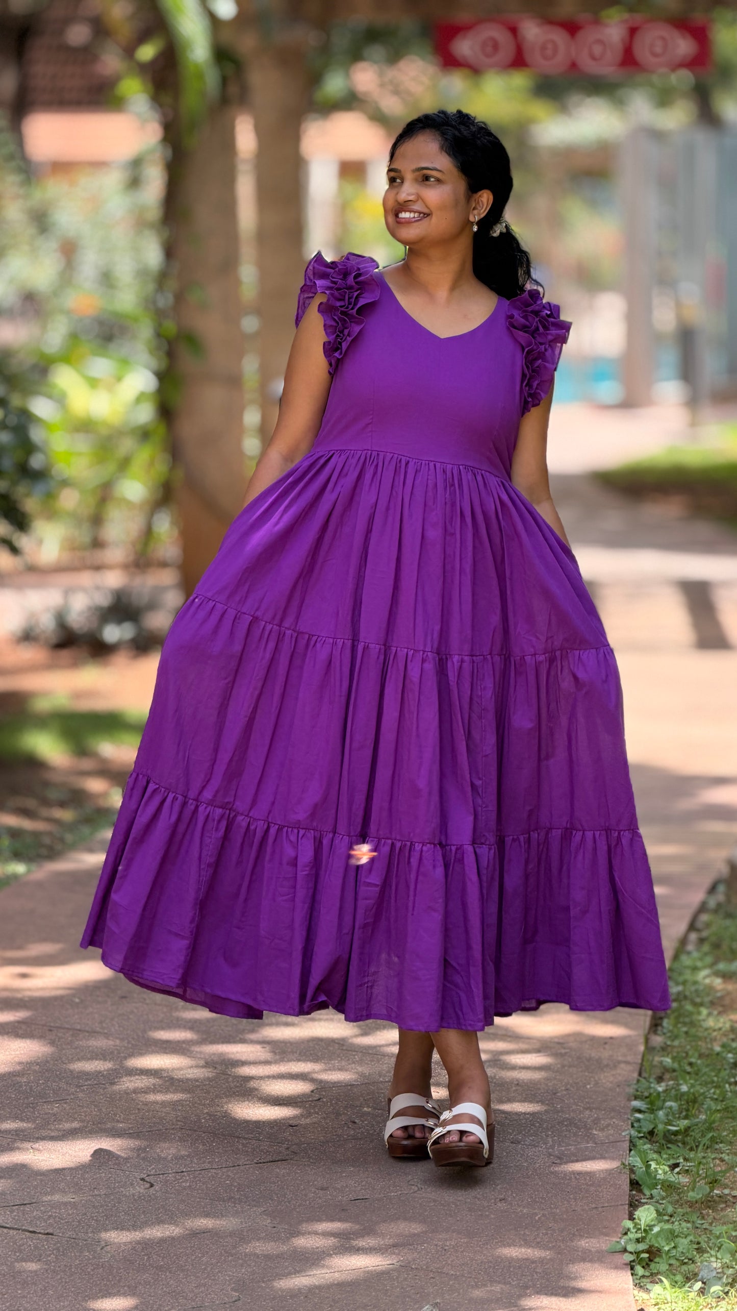 Ayla Bloom Midi Dress