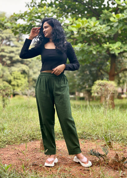 Cotton Pants- Green