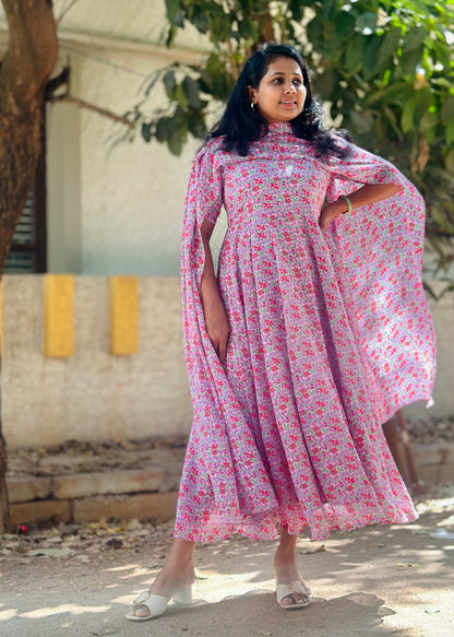 Aabha Floral Print Anarkali