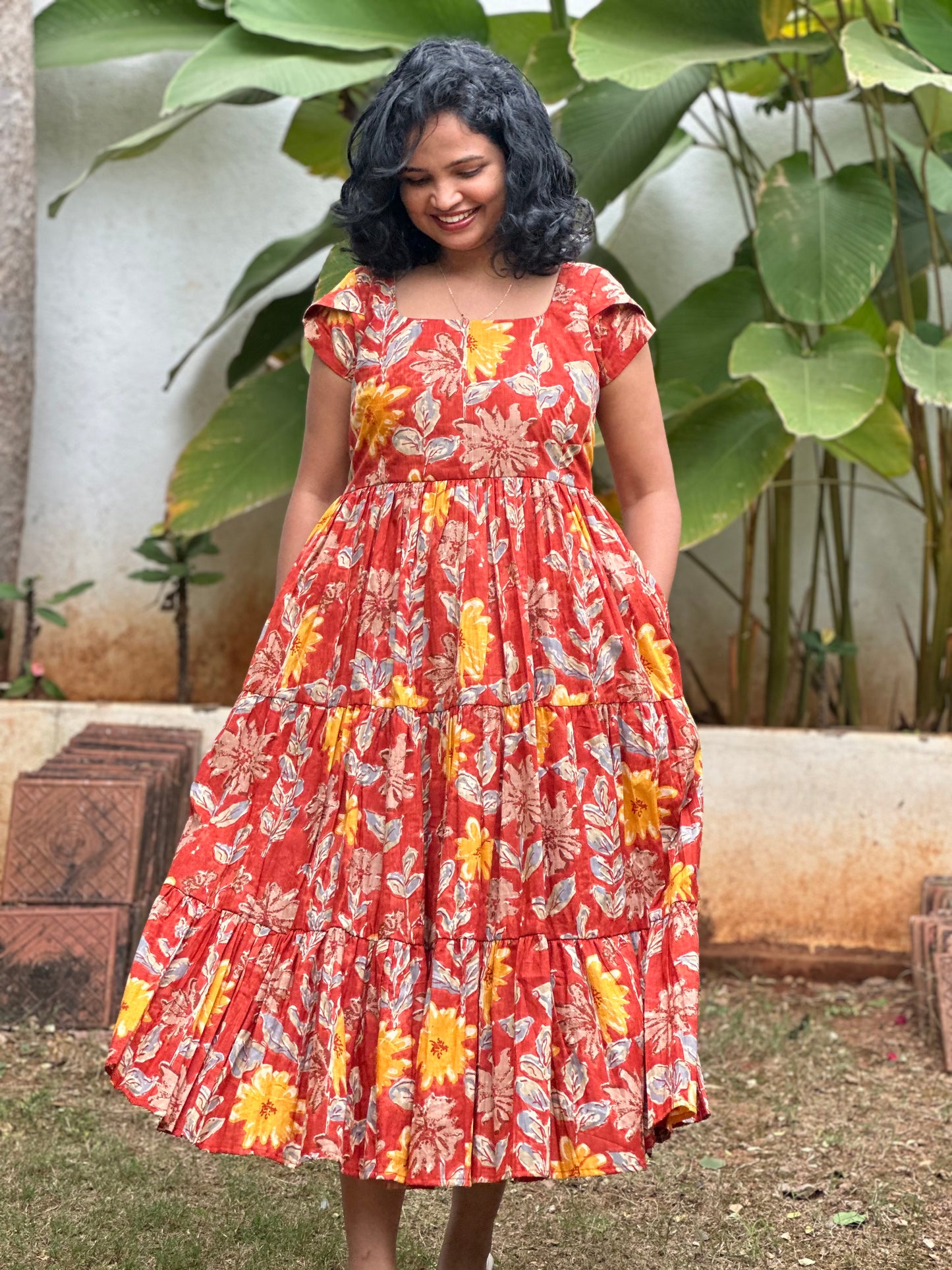 Kanika Cotton Midi Dress