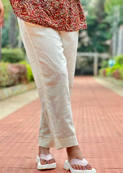 Cotton Pants- Ivory