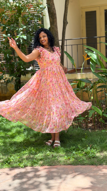Estelle Bloom Midi Dress