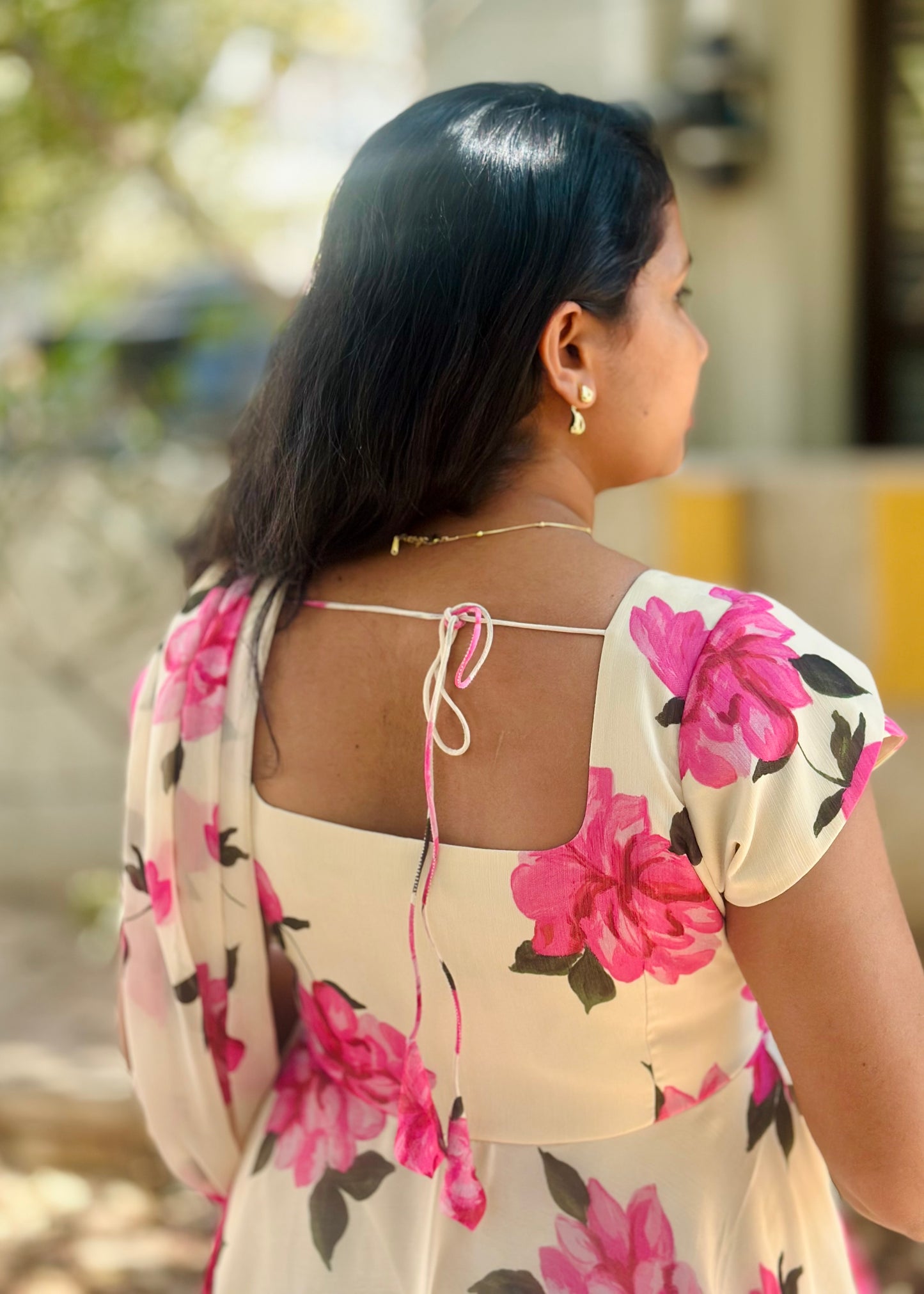 Gulabi Bloom Floral Print Anarkali