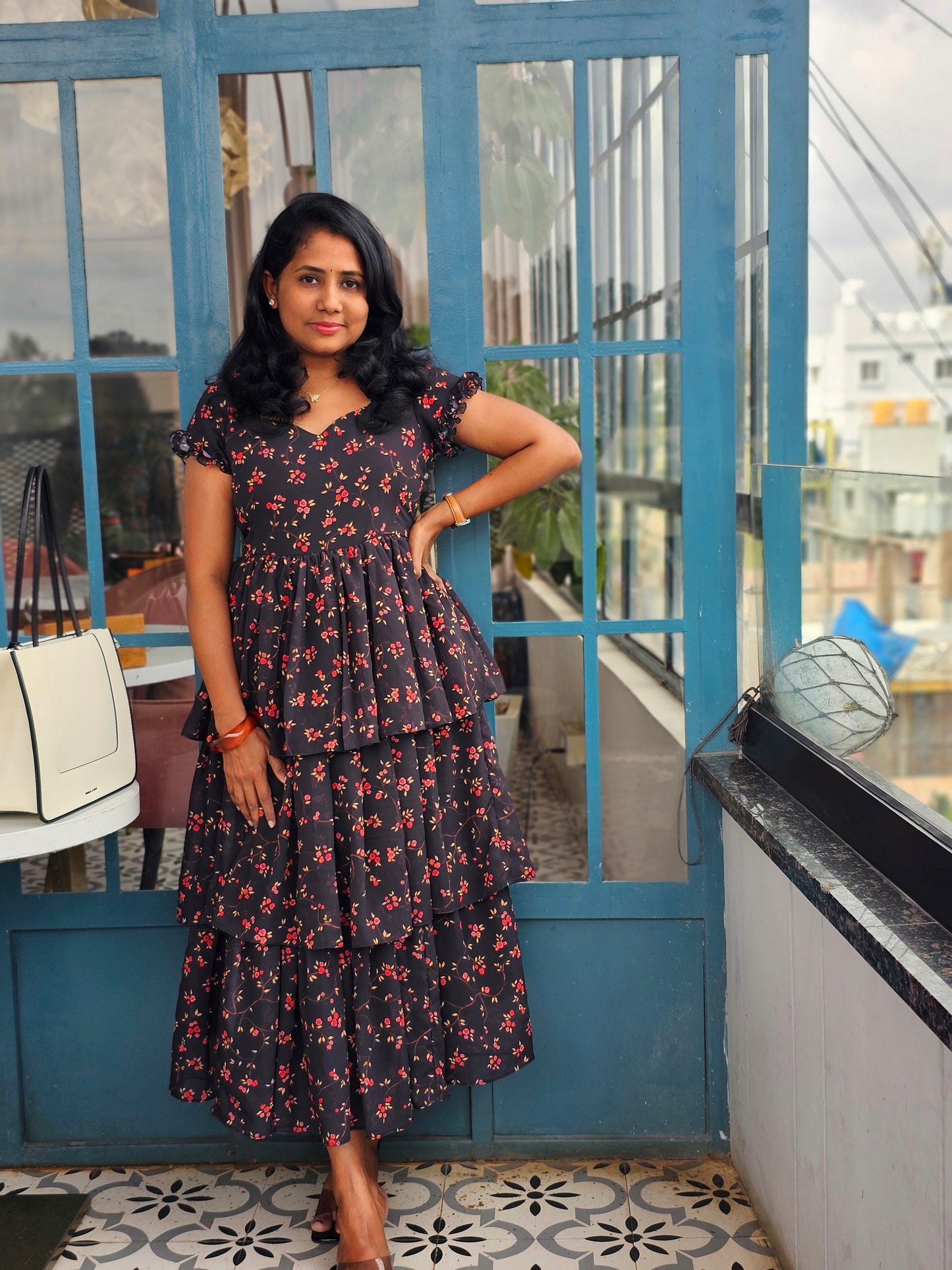 Twilight Layered Midi Dress