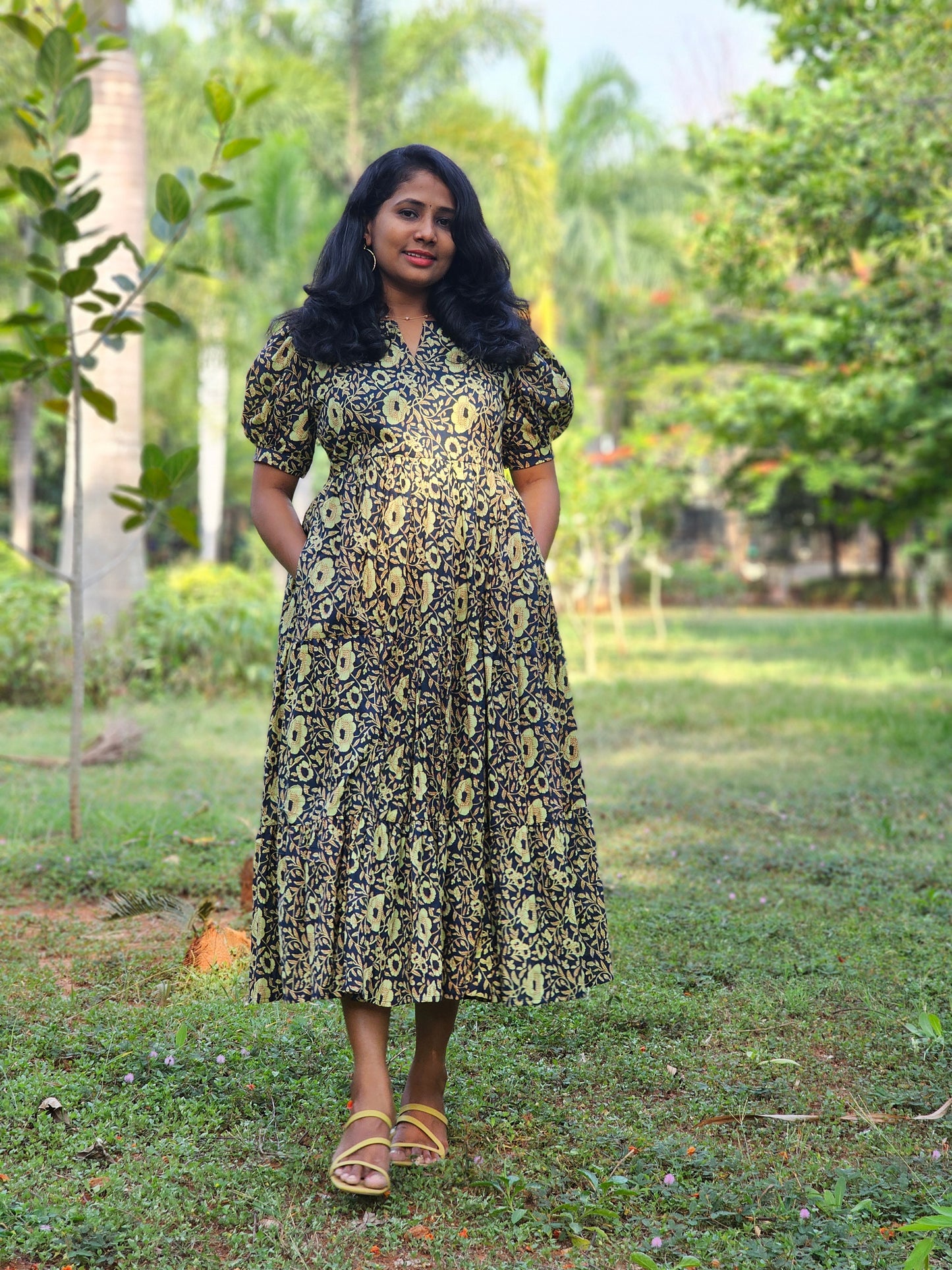 Earthy Grace 3 tier dress