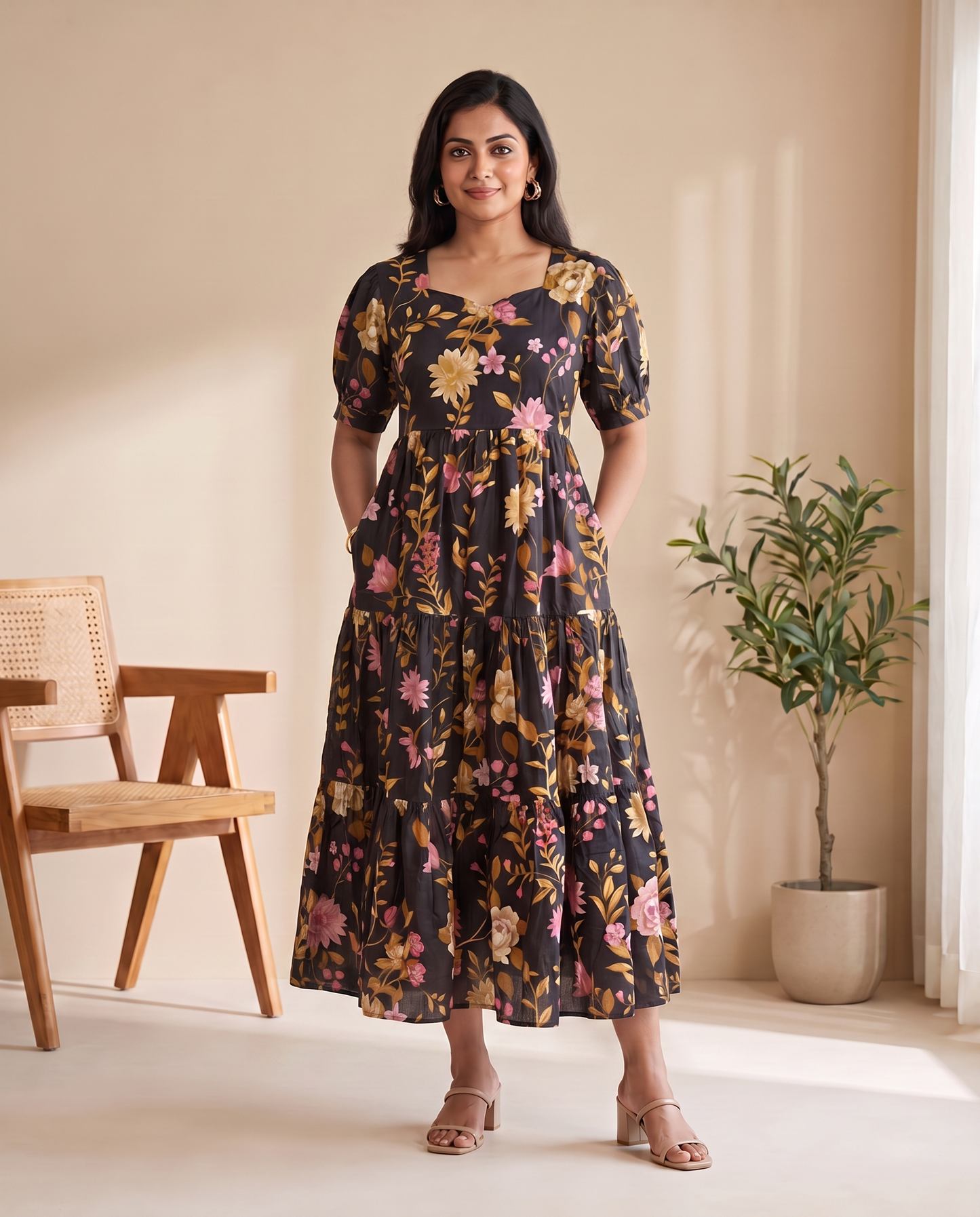 Sorella Cotton Tiered Dress