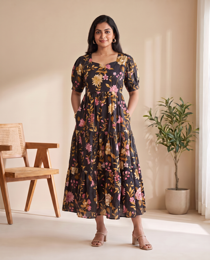 Sorella Cotton Tiered Dress