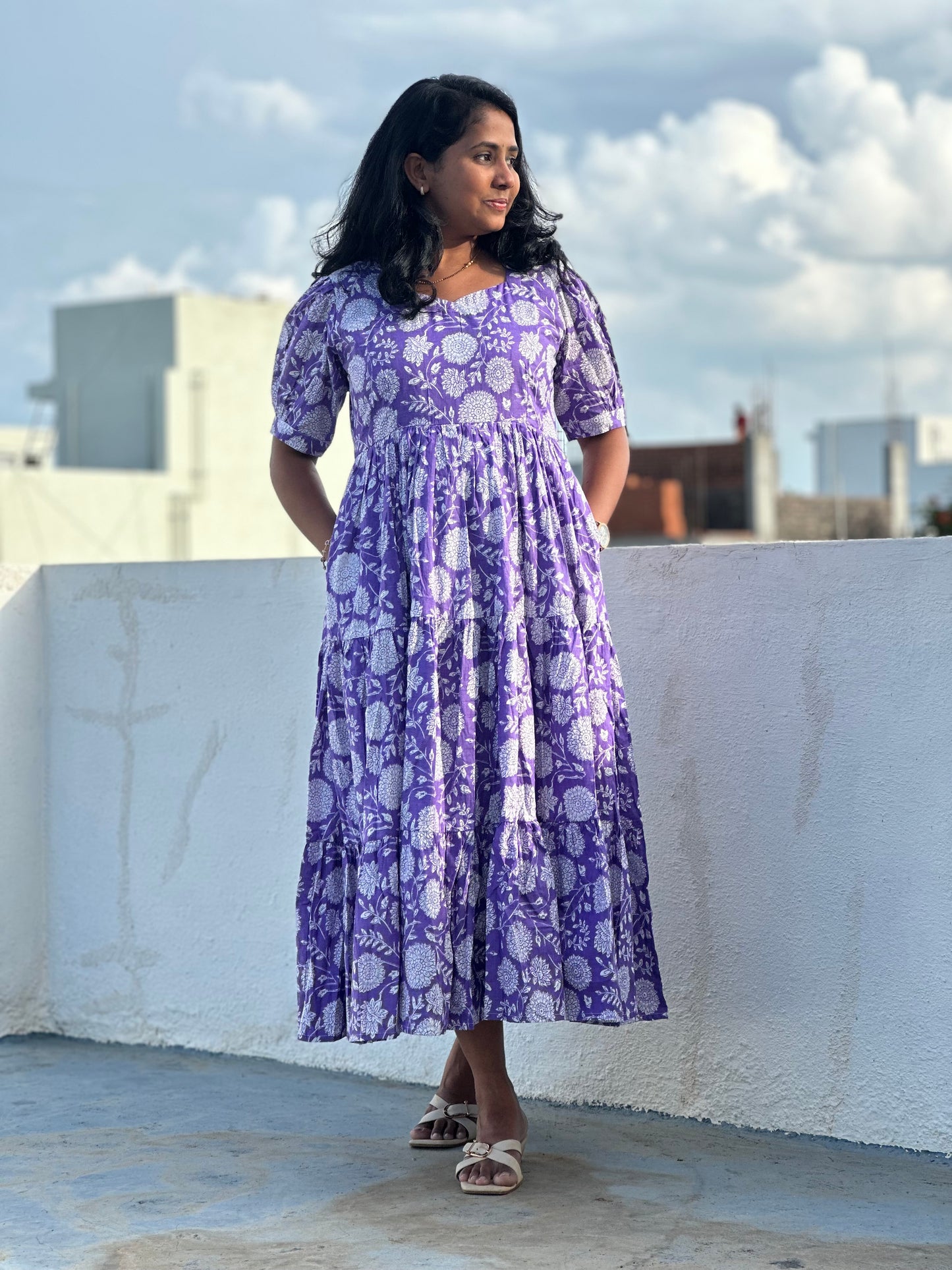 Nisarga 3 tier dress-Immediate Dispatch