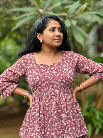 Pinkwood petals 3 layered Dress
