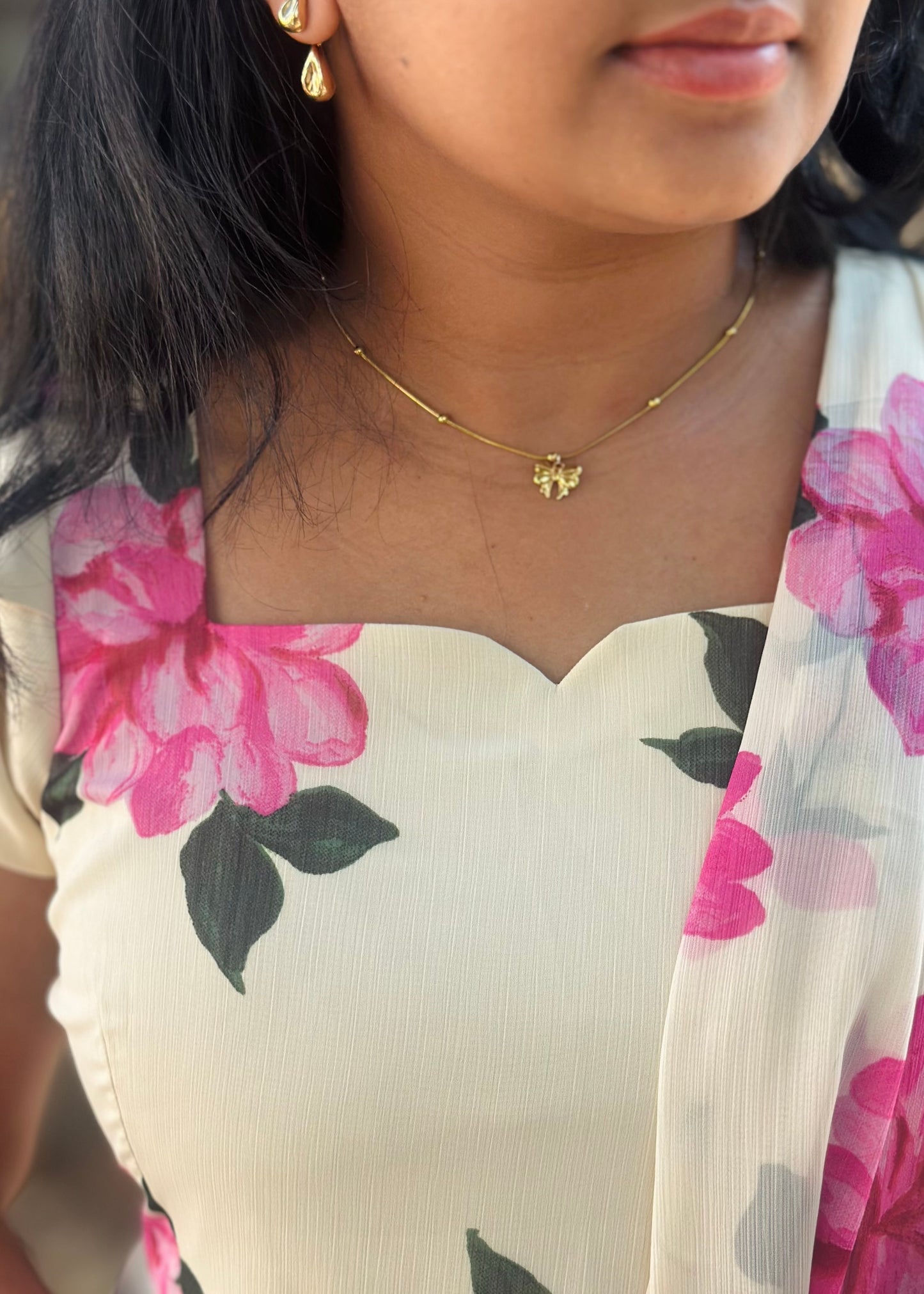 Gulabi Bloom Floral Print Anarkali