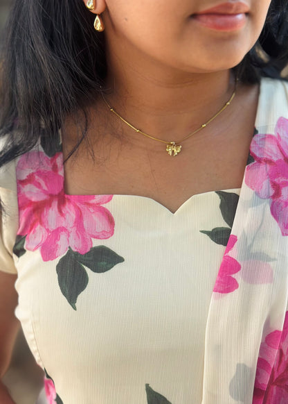 Gulabi Bloom Floral Print Anarkali