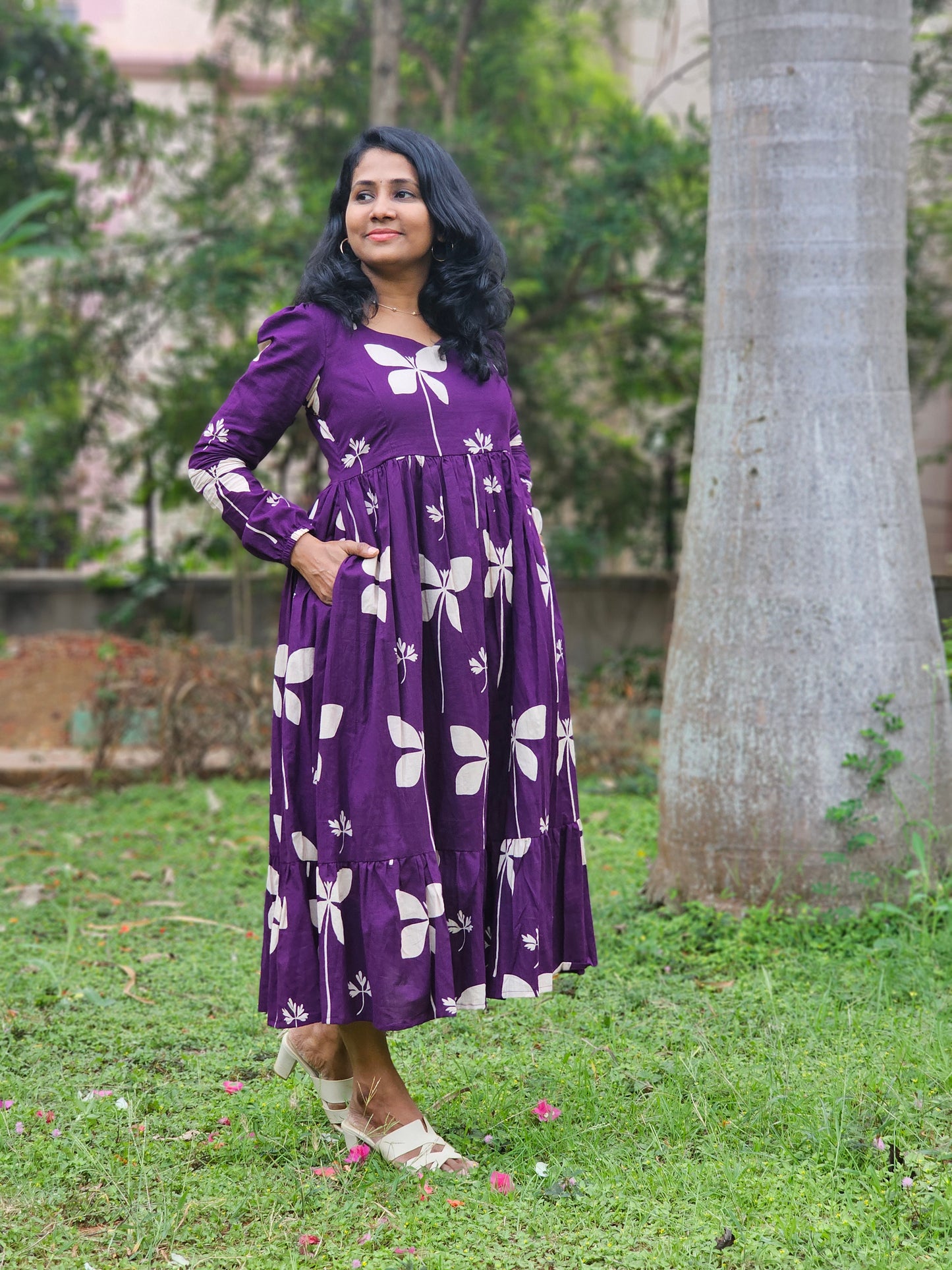 Plum Petal Dress