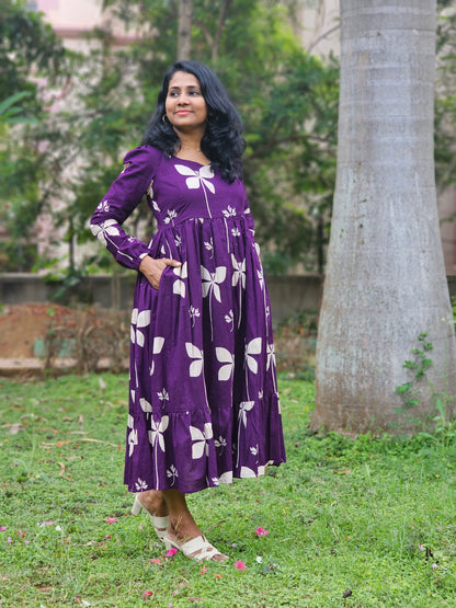 Plum Petal Dress