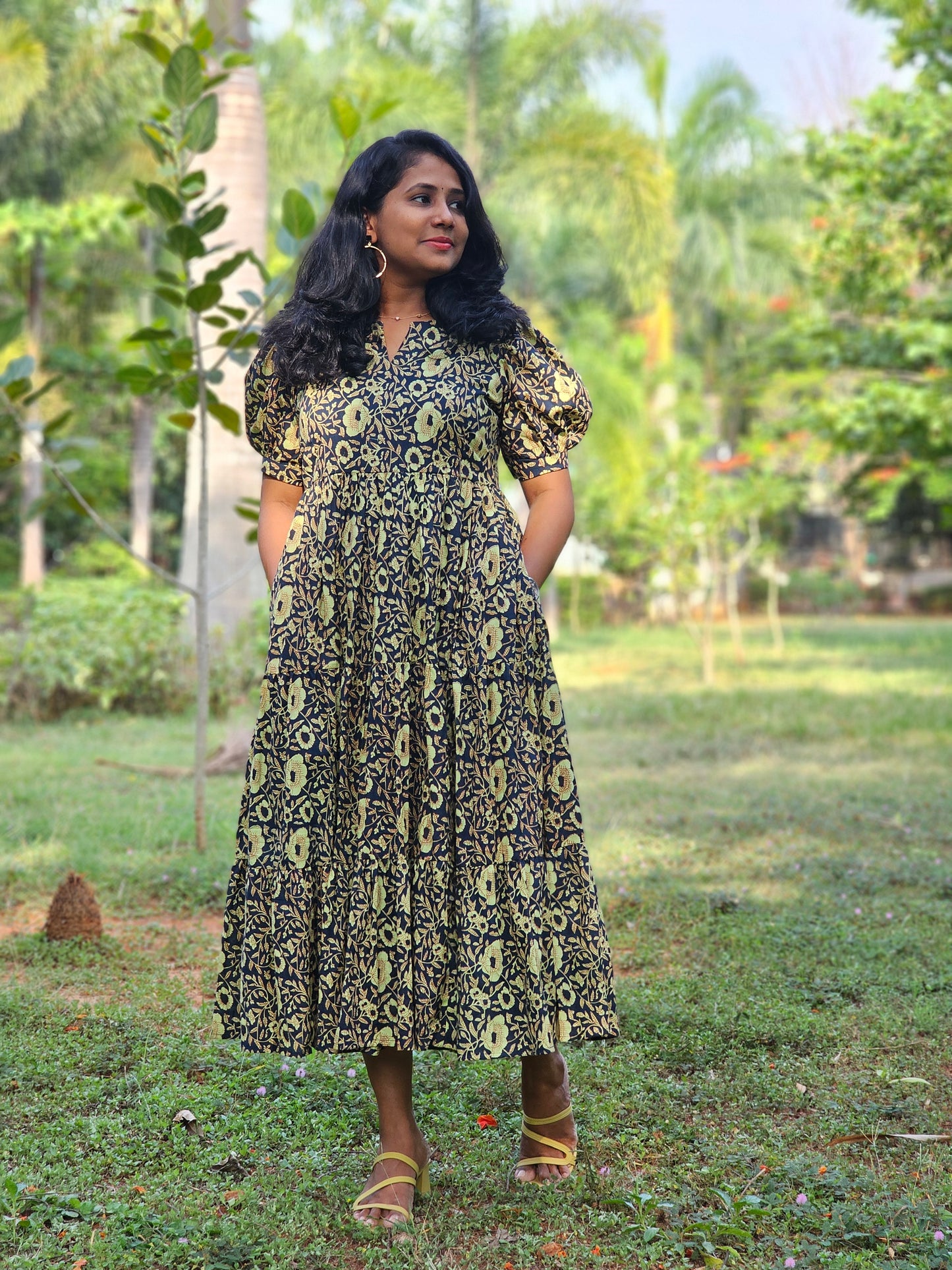 Earthy Grace 3 tier dress