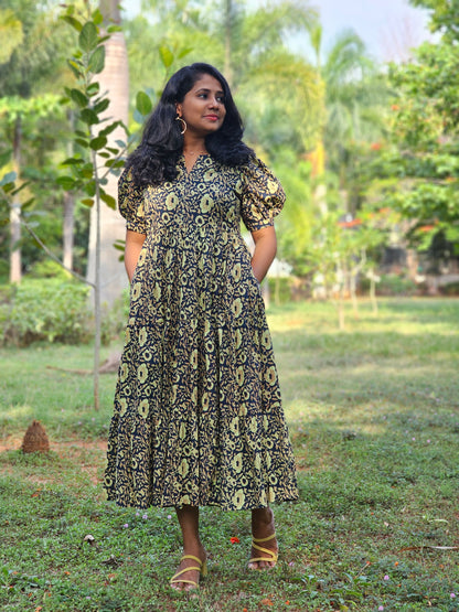 Earthy Grace 3 tier dress