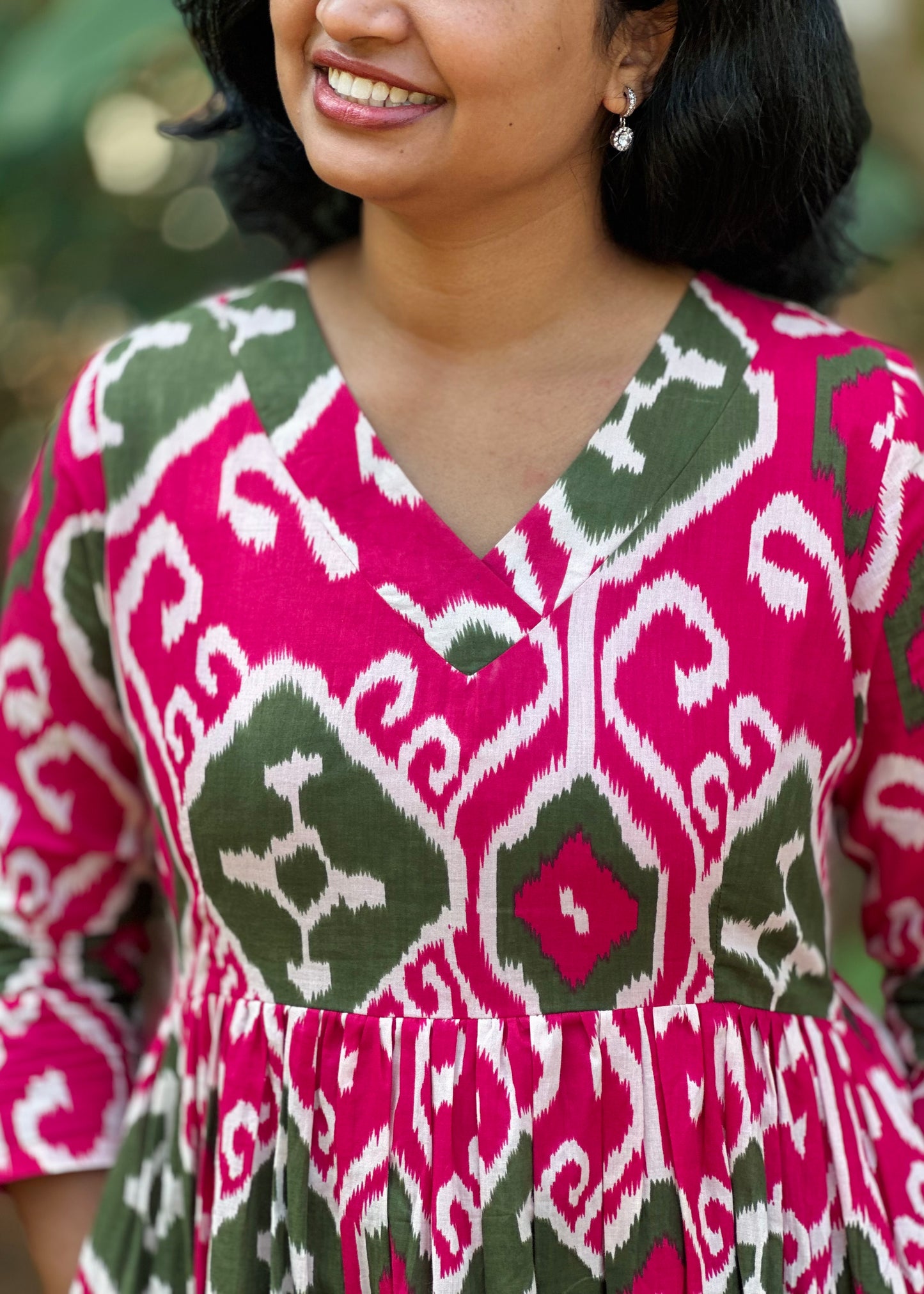 Pink Ikat Grace Dress