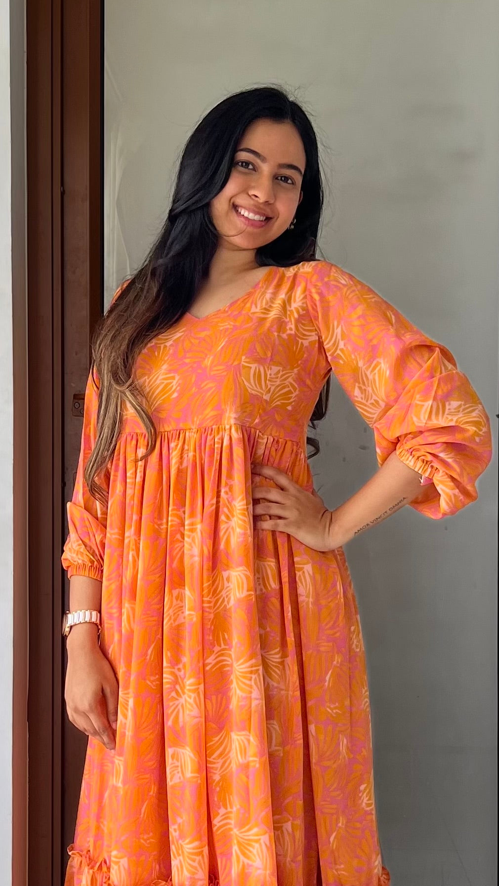 Mango Whirl Dress