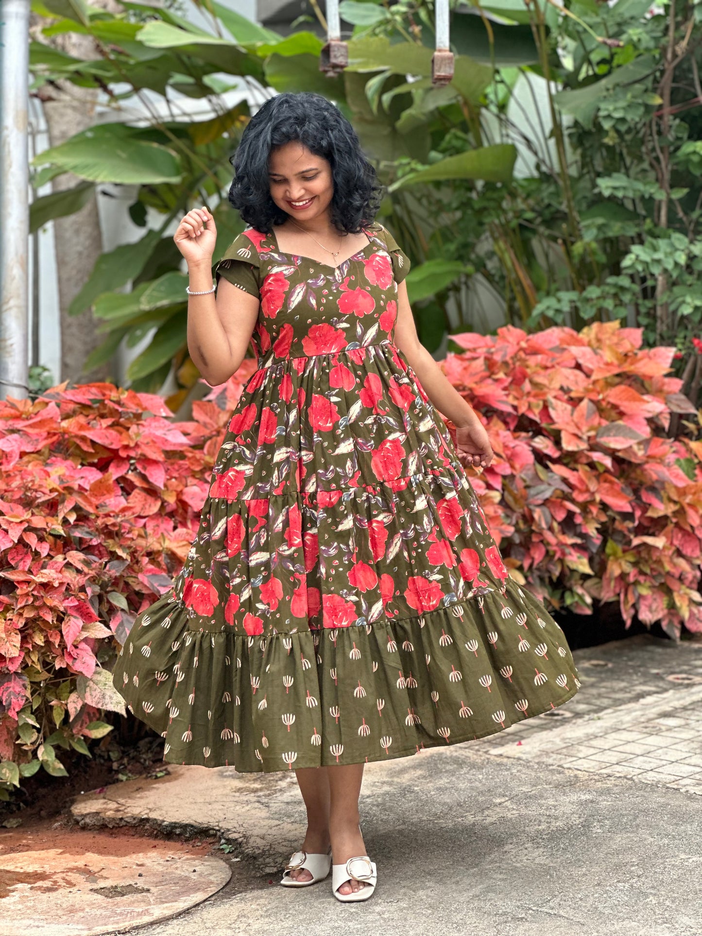 Tanira Cotton Midi Dress