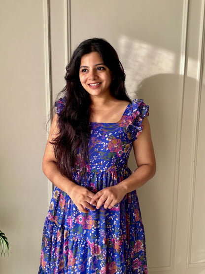 Neeli Blue Midi Dress