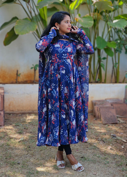 Neelanjali Floral Print Anarkali