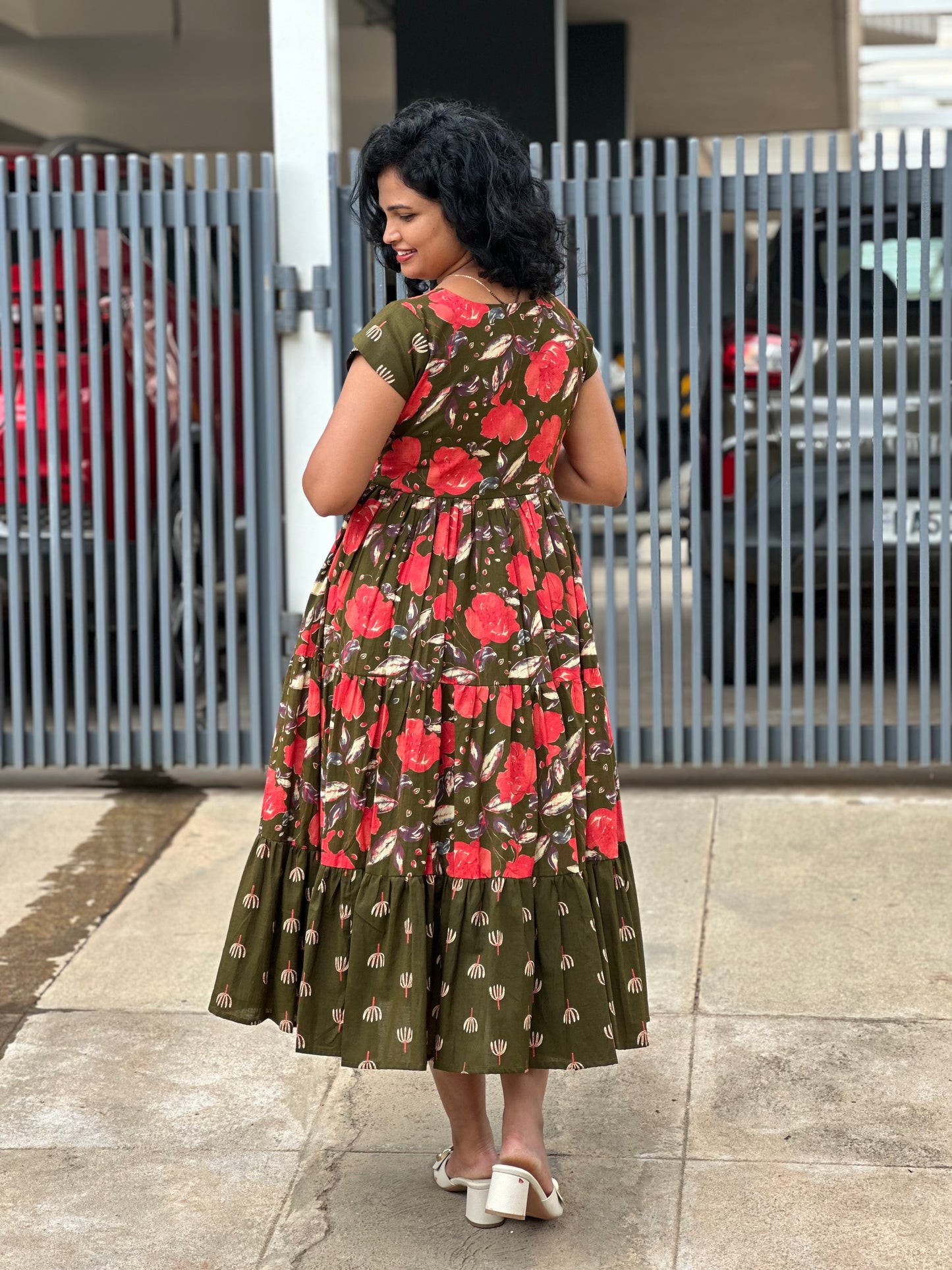 Tanira Cotton Midi Dress